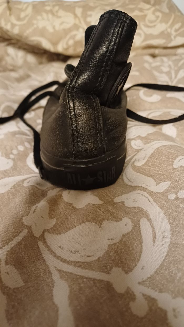 Converse noire en cuir 36.5 - photo numéro 4