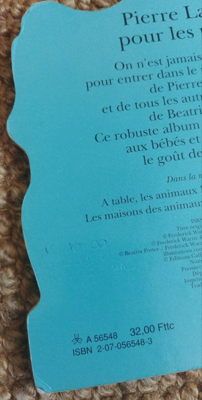 albums enfants premier âge, collection Beatrix Potter - Pierre Lapin pour les petits (1991) - photo numéro 13