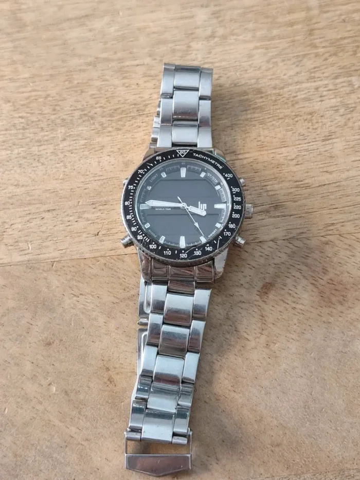 Montre quartz Lip Tachymètre World time - photo numéro 3