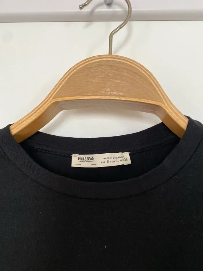 Crop top manches longues noir S - photo numéro 3