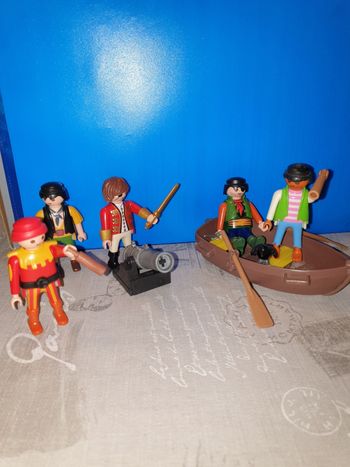 Playmobil Lot Pirates avec barque