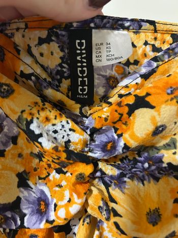 Robe courte été à fleurs 