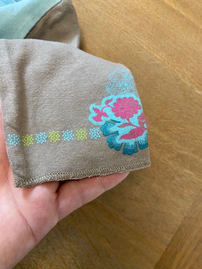 Ensemble jupe et top Catimini turquoise et taupe taille six ans - photo numéro 10