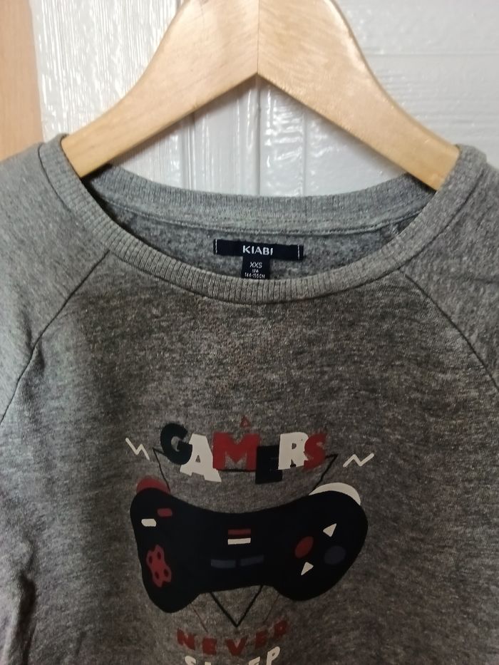 Sweat Kiabi gris et multicolore - photo numéro 2