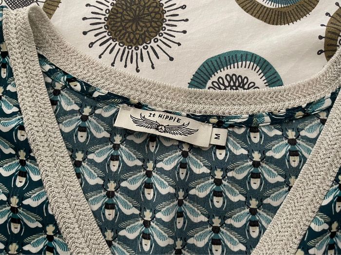 Robe à motifs verte - It Hippie - T. M - photo numéro 5