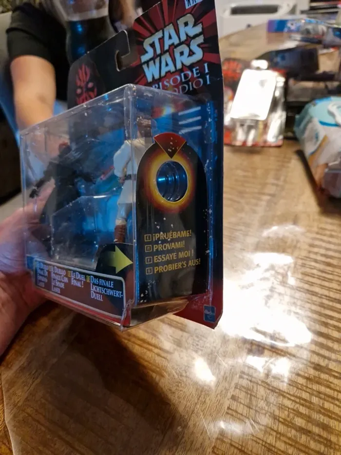 Star Wars Figures Darth Maul OBI Wan Final Duel Deluxe Carded Ep1 Hasbro - photo numéro 3