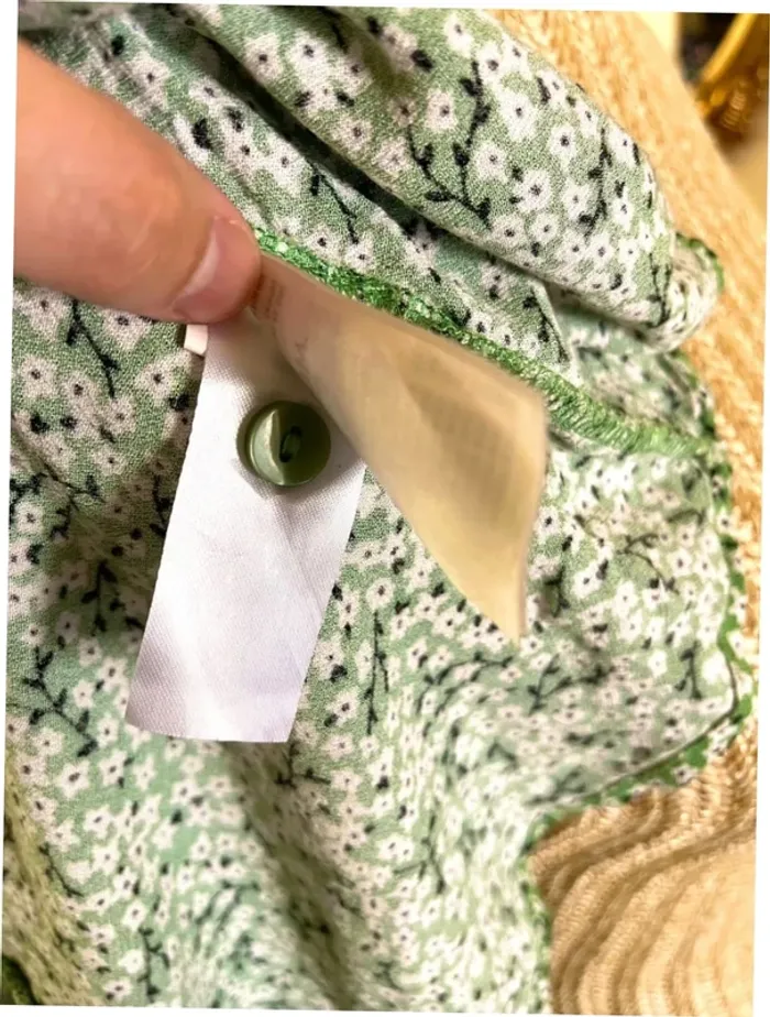 Robe Fleurie Verte - Monki - Taille XS - photo numéro 14