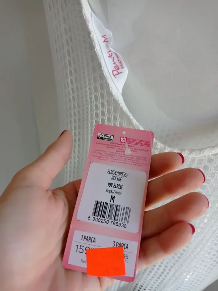 Robe de plage blanche broderie beachwear neuf avec étiquette T.M Penti - photo numéro 4