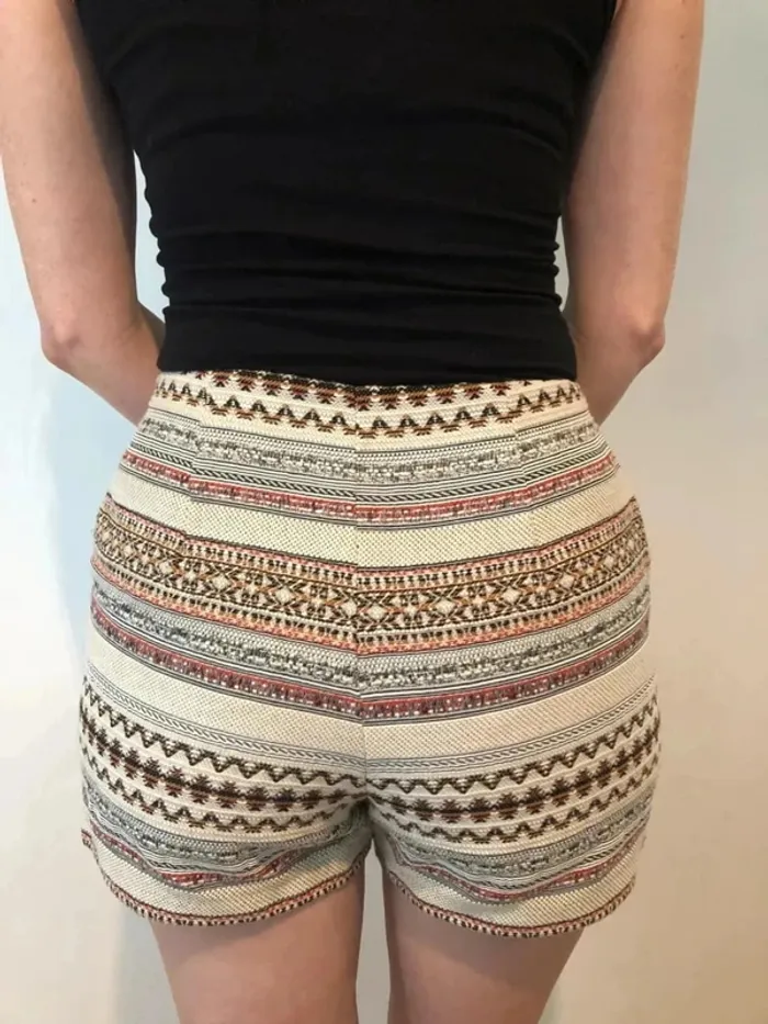 Boho Woven High-Waisted Shorts – Womens Size XS - photo numéro 3