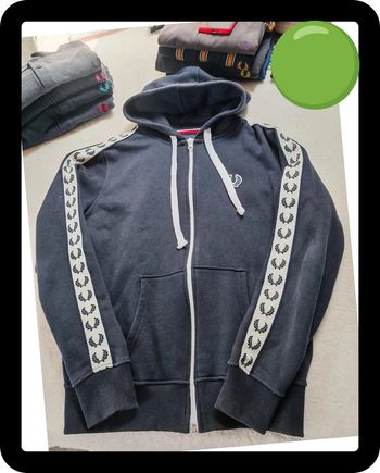 Sweat Zippé Fred Perry Bleu Marine - Taille S