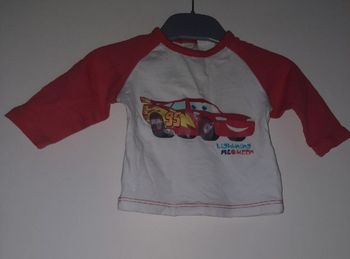 Tee shirt cars Disney baby taille 3 mois