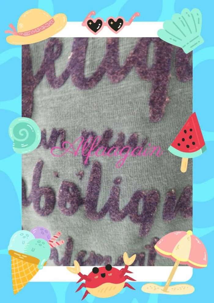 T-shirt manches longues bleu Gémo 10ans - photo numéro 4