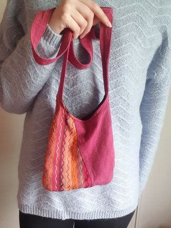 Petit sac rose bohème