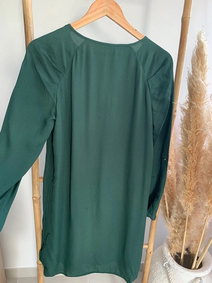 robe chic Massimo Dutti vert taille 42 - photo numéro 4