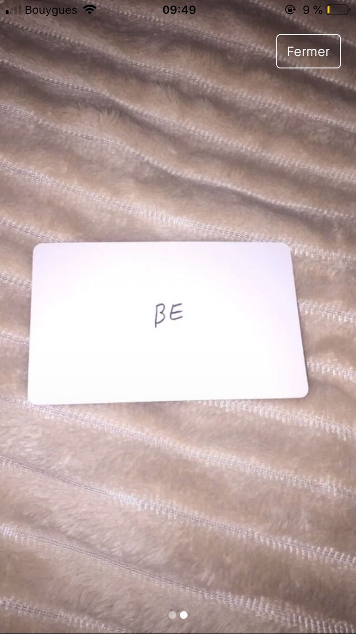 photocard bts jin - photo numéro 2