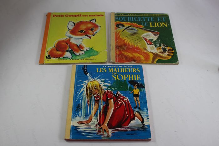 Anciens Livres enfants 70s Malheurs de Sophie, Petit Goupil et Souricette