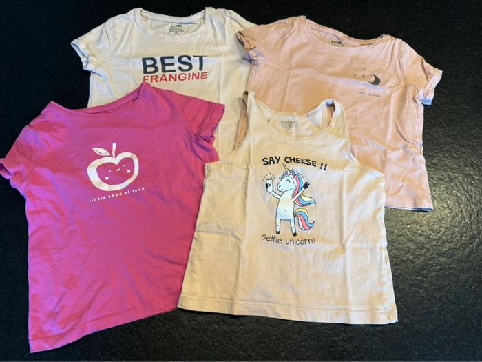 Lot de 4 tshirts Kiabi taille 4 ans