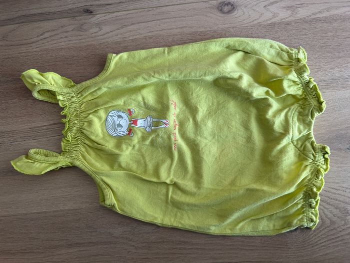 barboteuse petite bretelle volantée taille 3 mois - photo numéro 1