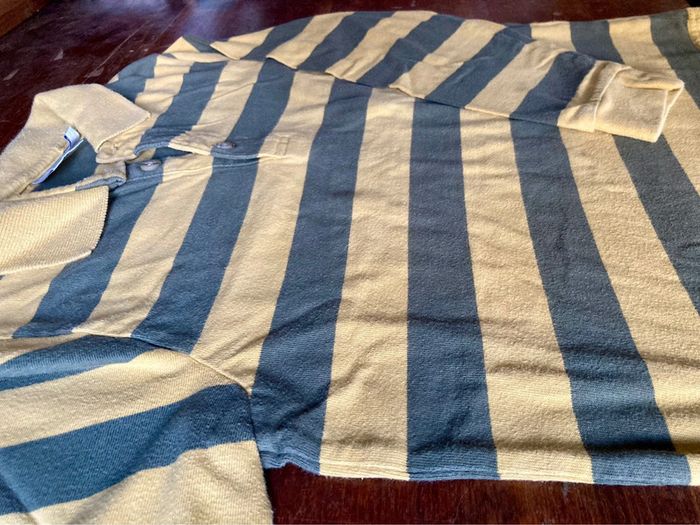 Polo jaune moutarde et kaki 8 ans type Rugby Kiabi - photo numéro 3