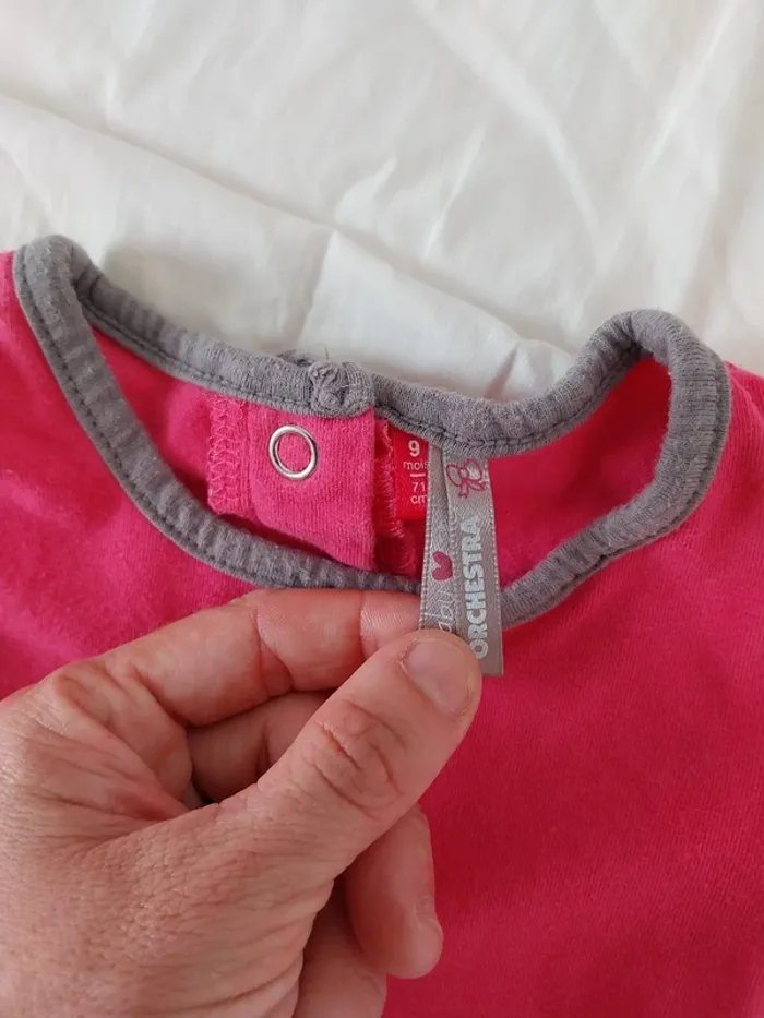 Tee-shirt manche longue fille 9 mois Orchestra - photo numéro 3