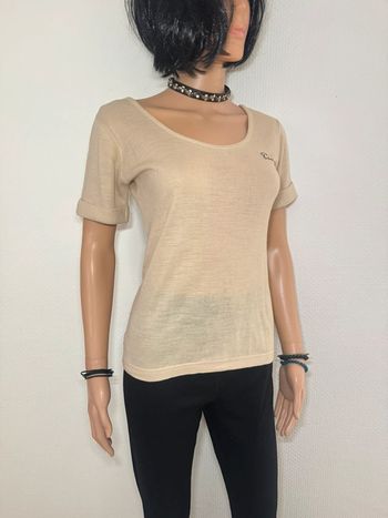 Tee-Shirt Beige Pinguino – Col Rond Chic 🌟