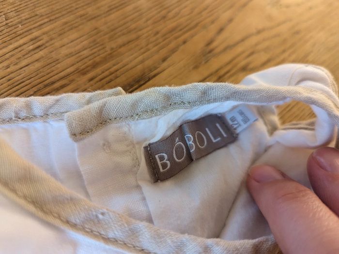 Robe été lin blanche boboli 12 mois - photo numéro 2