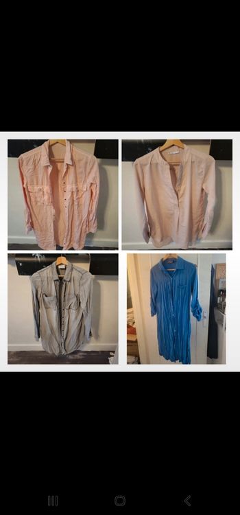 Lot 5 chemises longues femme