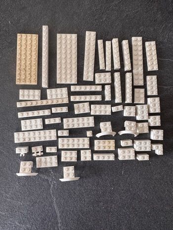 Lot LEGO briques blanches vrac construction