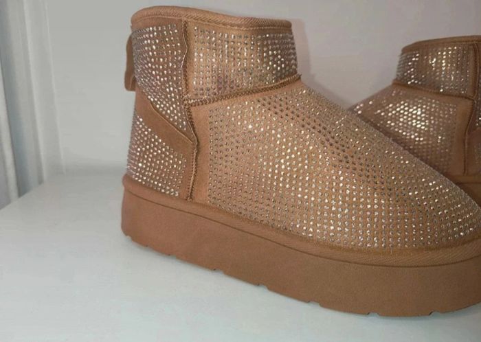 Bottine fourré à strass - photo numéro 3