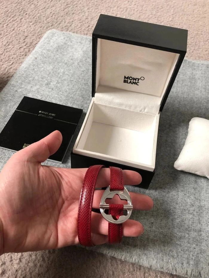 Bracelet en cuir Montblanc neuf - photo numéro 11