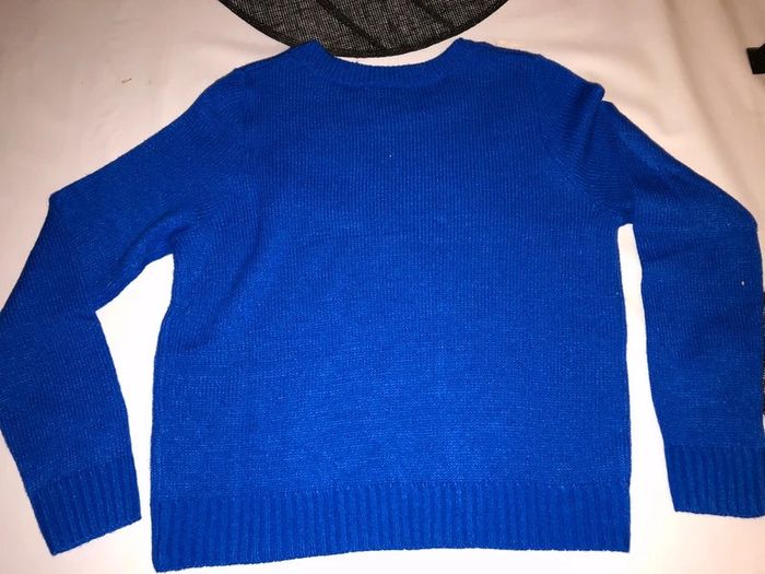 Pull col rond bleu pétrole neuf