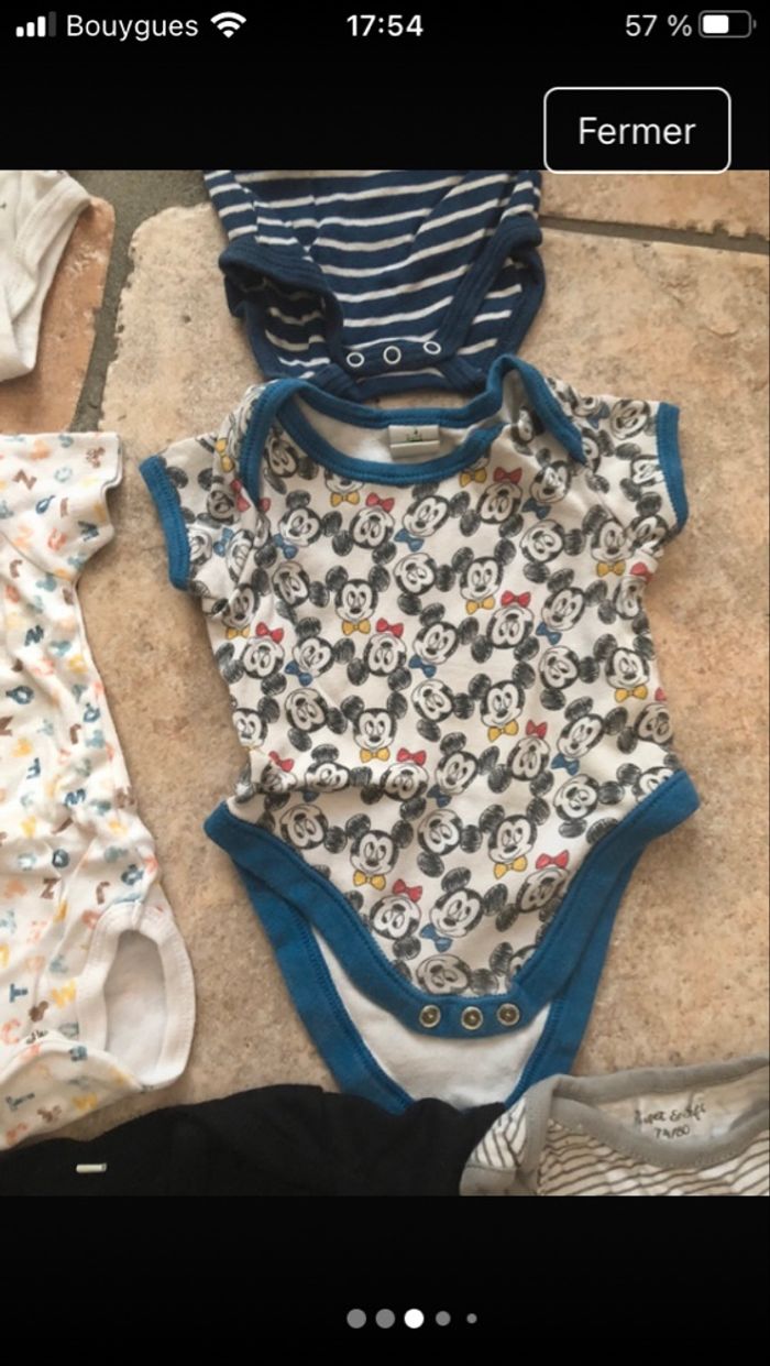Lot bodys de 6 à 9 mois - photo numéro 3