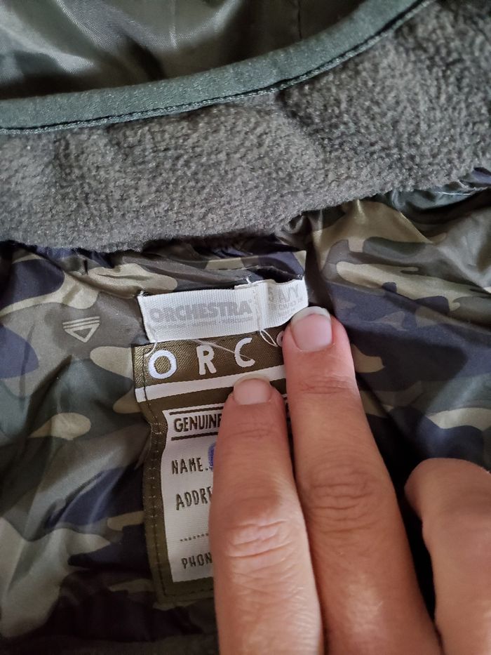 Veste doudoune gilet sans manches militaire a capuche Orchestra 5ans - photo numéro 2