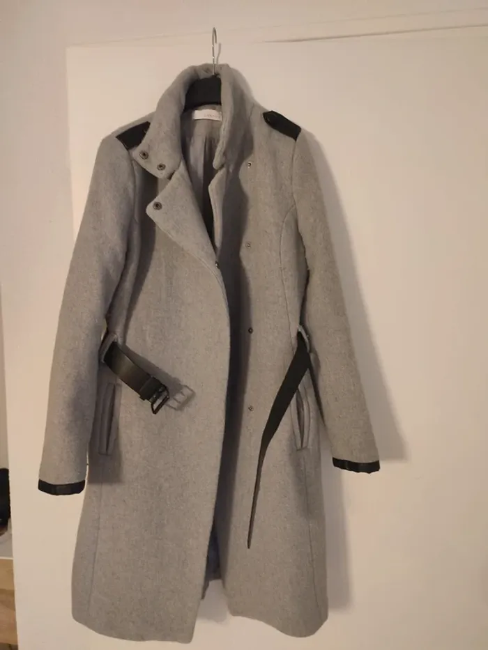 Manteau gris camaïeu 36 - photo numéro 2