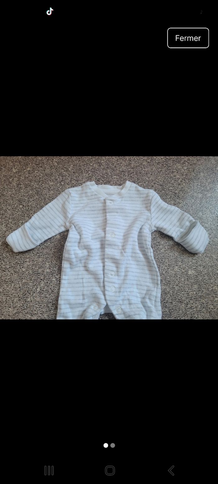 Pijamas gant integree 0mois - photo numéro 2