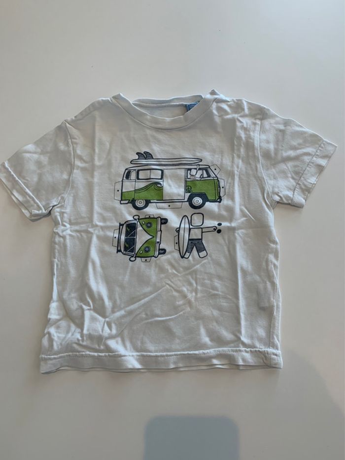 T-shirt Okaidi garçon 2 ans blanc