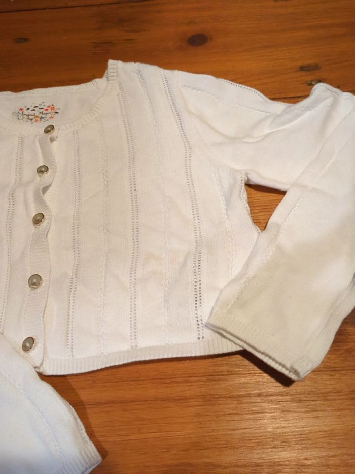 Gilet court blanc sergent major 8 ans - photo numéro 2