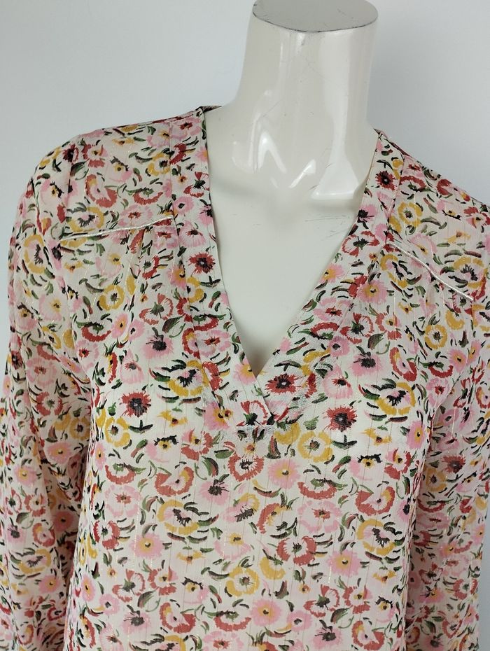 Blouse en transparence Morgan col V taille s - photo numéro 2