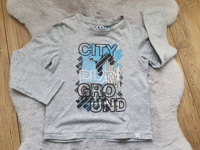 T.shirt manches longues gris CKS 3 ans