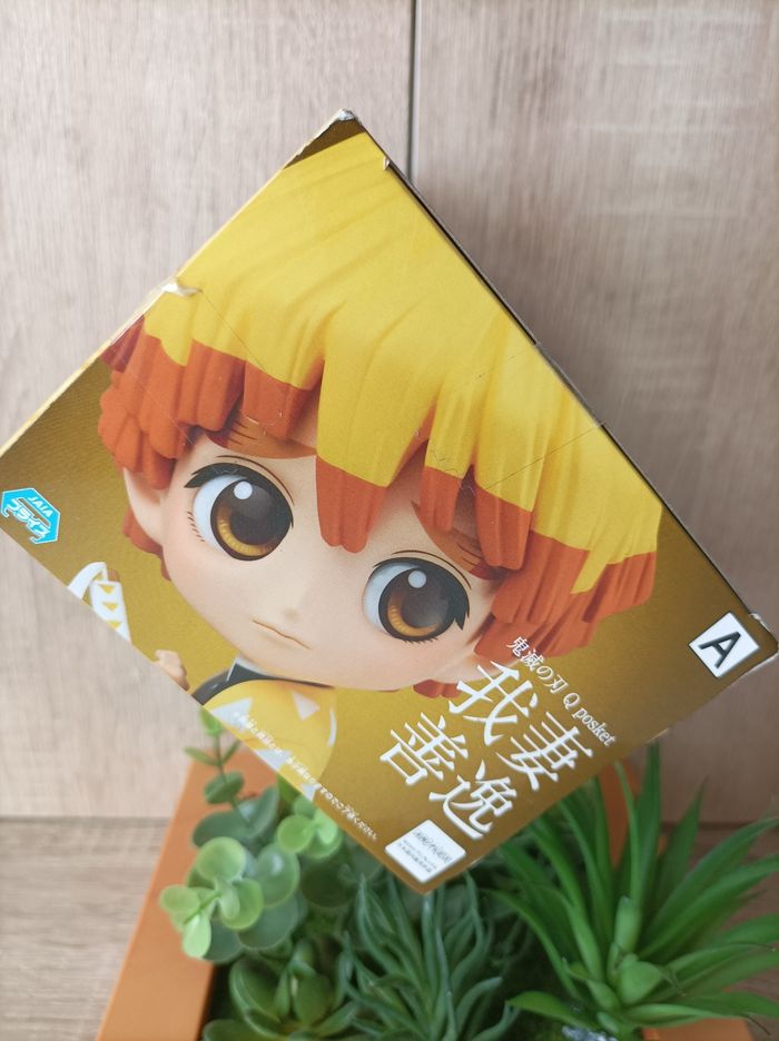 Figurine Zenitsu Agatsuma Demon Slayer Kimetsu no yaiba banpresto qposket Bandai - photo numéro 3