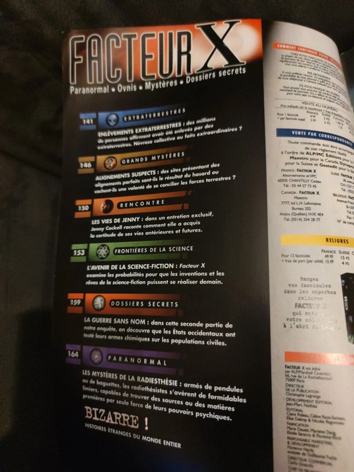 Magazine vintage facteur X numéro 6 - photo numéro 3