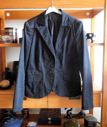 Blazer noir femme, taille M 38, Kiabi Woman, 98% coton