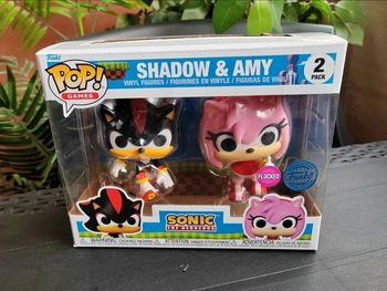 2 Figurines Funko POP Sonic - Shadow + Amy rose, Sega