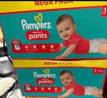 2 Cartons Couches Pampers taille 3