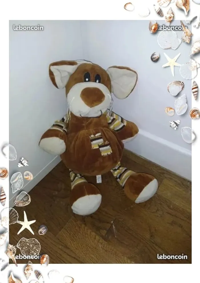 Peluche souris marron - photo numéro 3