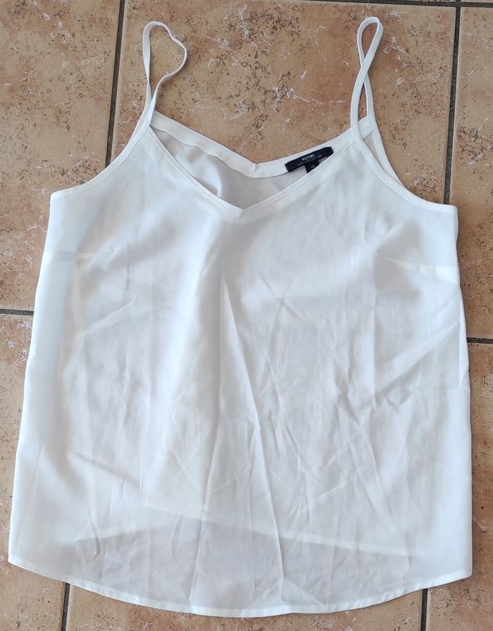 Débardeur blanc Kiabi XS - photo numéro 2