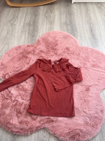 Teeshirt manche longue teracotta 5 ans