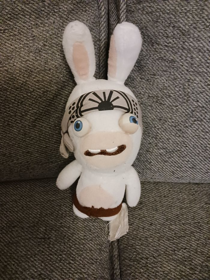 Doudou lapin crétin