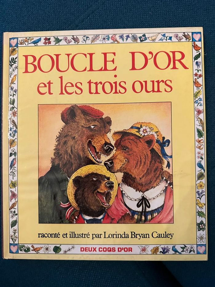 Livre ancien Boucle d’or et les trois ours deux coqs d’or Lorinda Bryan Cauley album
