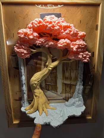 Cadre photo 3D Cerisier